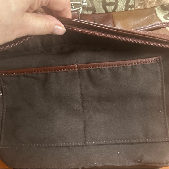 Etienne Aigner Tapestry Purse Handbag Shoulder/Crossbody Bag - Picture 13 of 13